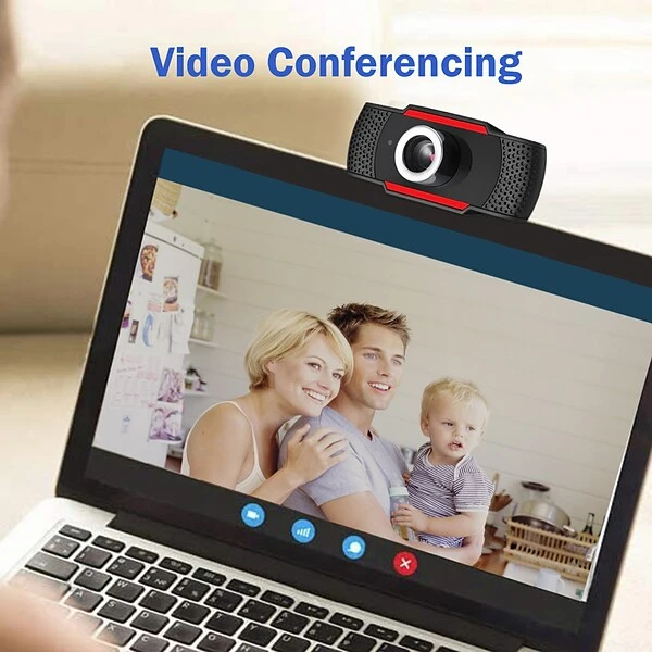 Adesso CyberTrack H3 Webcam - 1.3Megapixel - 30fps - Black, Red - USB 2.0 - Image 2