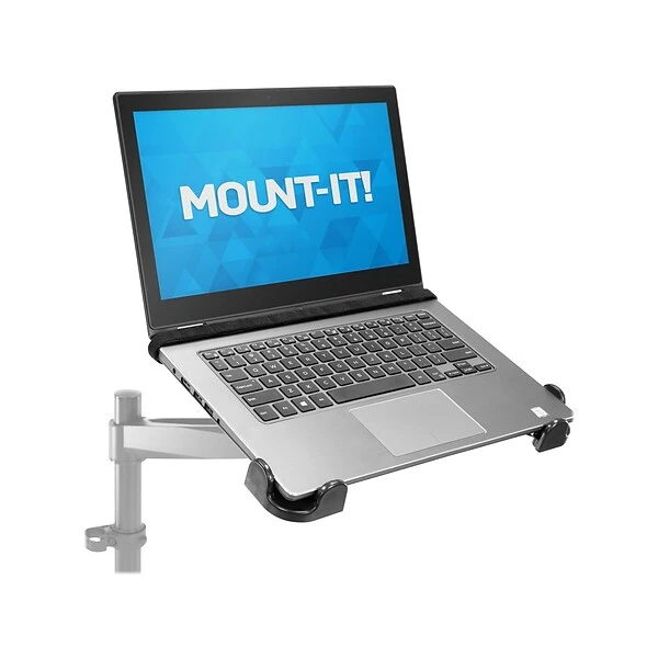 Mount-It! 12"-17.32" X 9.25" Steel Laptop Tray, Black (MI-5352T)
