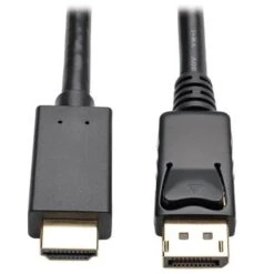 TrippLite DisplayPort 1.2 To HDMI Active Adapter Cable M/M, Black (P582-003-V2-ACT)