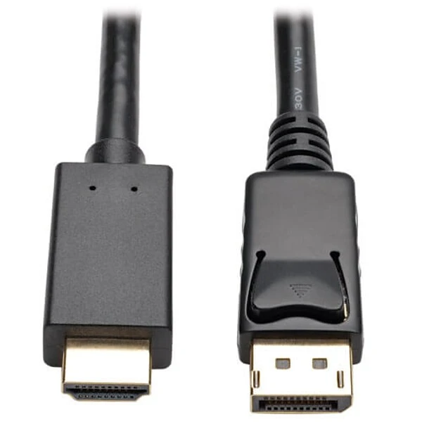 TrippLite DisplayPort 1.2 To HDMI Active Adapter Cable M/M, Black (P582-003-V2-ACT)