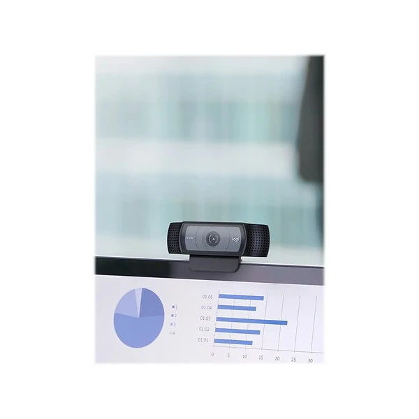Logitech C920e HD 1080p Webcam, 2 Megapixels, Black (960-001384) - Image 5