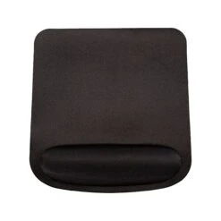 OTM Essentials Foam Non-Skid Mouse Pad With Wrist Rest, Black (COB-A3CAA)
