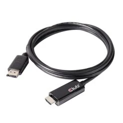 Club3D CAC-1082 6.56 Feet DisplayPort 1.4 To HDMI 2.0b HDR, Black