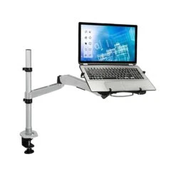 Mount-It! Desk Mount With USB-Powered Cooling Fan For 17" Laptops, Gray/Black (MI-75806)