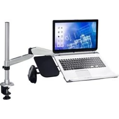 Mount-It! Full-Motion Desk Mount For 17" Laptops, Gray/Black (MI-75906)