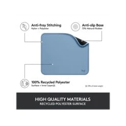 Logitech Studio Series Non-Skid Mouse Pad, Blue Gray (956-000038)