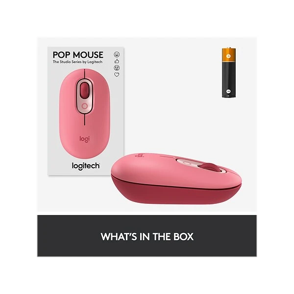 Logitech POP Wireless Ambidextrous Optical Mouse, Heartbreaker (910-006545) - Image 5