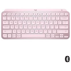 Logitech MX Keys Mini Wireless Ergonomic Keyboard, Rose (920-010474)