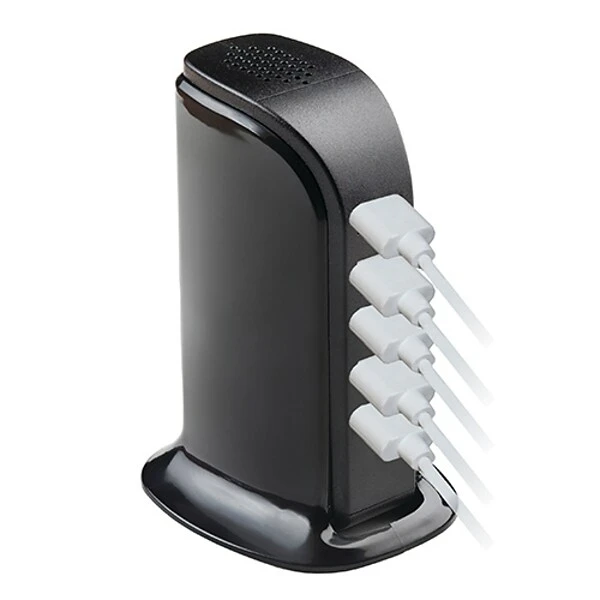ITEK 5 Port USB Charging Tower, For Android And Apple, 5 USB Ports, Black (5UCT-24/0328)