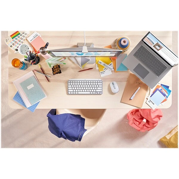 Logitech MX Keys Mini Wireless Ergonomic Keyboard, Pale Gray (920-010473) - Image 7