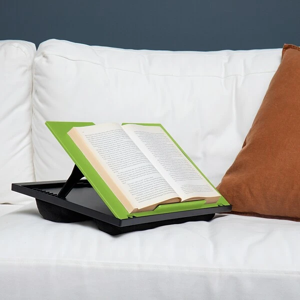 Mind Reader Anchor Collection 14.75" X 11" Plastic Adjustable 8 Position With Cushions Lap Desk, Green (LTADJUST-GRN) - Image 4