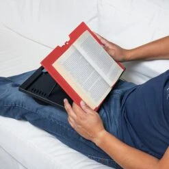 Mind Reader Anchor Collection 14.75" X 11" Adjustable 8 Position With Cushions Lap Desk, Red (LTADJUST-RED)