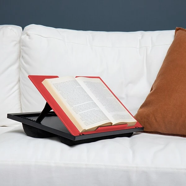 Mind Reader Anchor Collection 14.75" X 11" Adjustable 8 Position With Cushions Lap Desk, Red (LTADJUST-RED) - Image 4