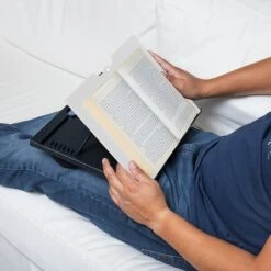 Mind Reader 14.76" X 11.3" Plastic Lap Desk, White/Black (LTADJUST-WHT)