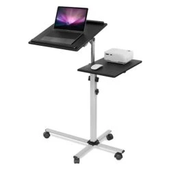 Mount-It! Rolling Adjustable Laptop Tray And Projector Cart (MI-7945)