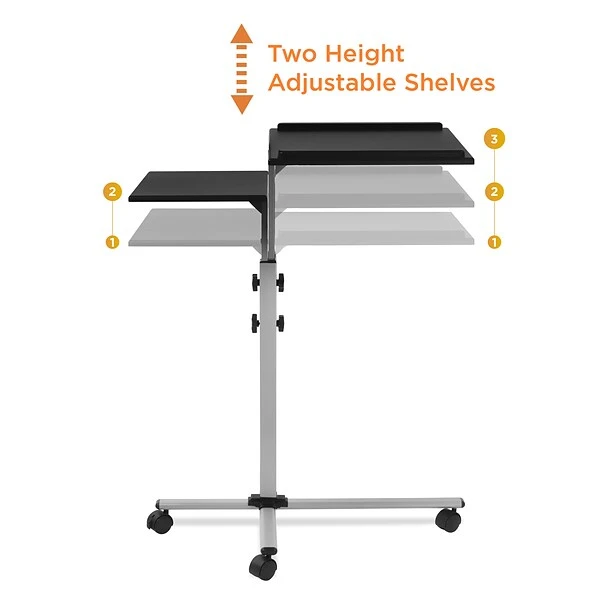 Mount-It! Rolling Adjustable Laptop Tray And Projector Cart (MI-7945) - Image 6