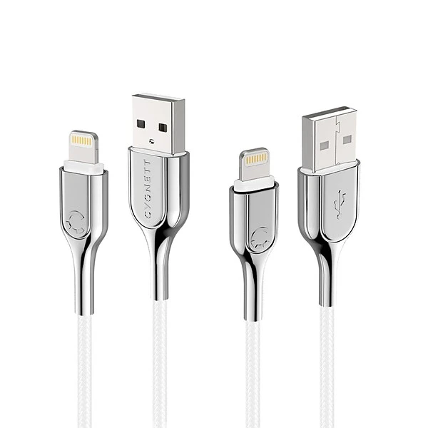 Cygnett Armored Lightning To USB-A Charge And Sync Cable, 6', White (CY2686PCCAL) - Image 4