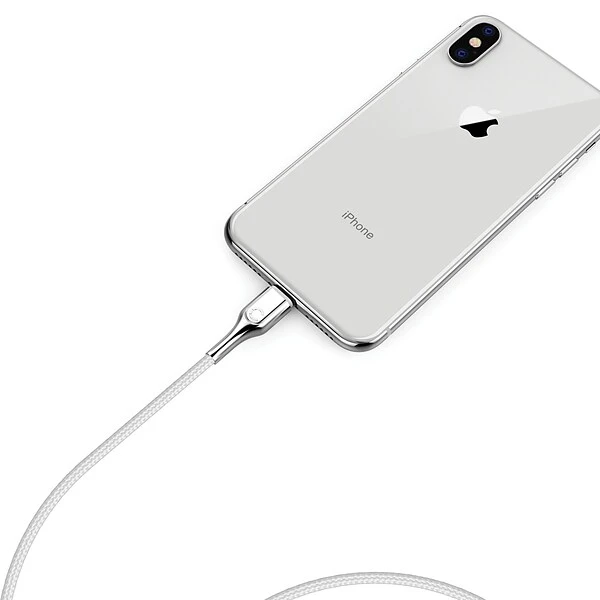 Cygnett Armored Lightning To USB-A Charge And Sync Cable, 6', White (CY2686PCCAL) - Image 6
