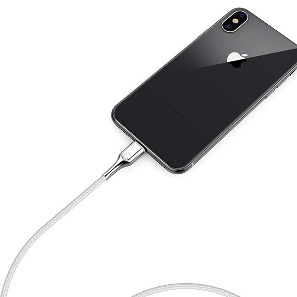 Cygnett Armored Lightning To USB-A Charge And Sync Cable, 6', White (CY2686PCCAL) - Image 7