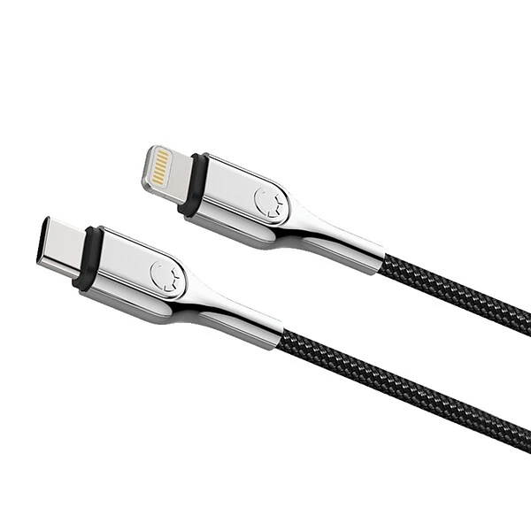 Cygnett Armored Lightning To USB-C Charge And Sync Cable, 6', Black (CY2801PCCCL) - Image 6