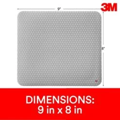 3M™ Precise™ Mouse Pad Enhances The Precision Of Optical Mice, Non-Skid, Foam Back, 9" X 8", Bitmap, (MP114-BSD1)