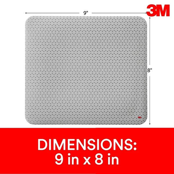 3M™ Precise™ Mouse Pad Enhances The Precision Of Optical Mice, Non-Skid, Foam Back, 9" X 8", Bitmap, (MP114-BSD1)