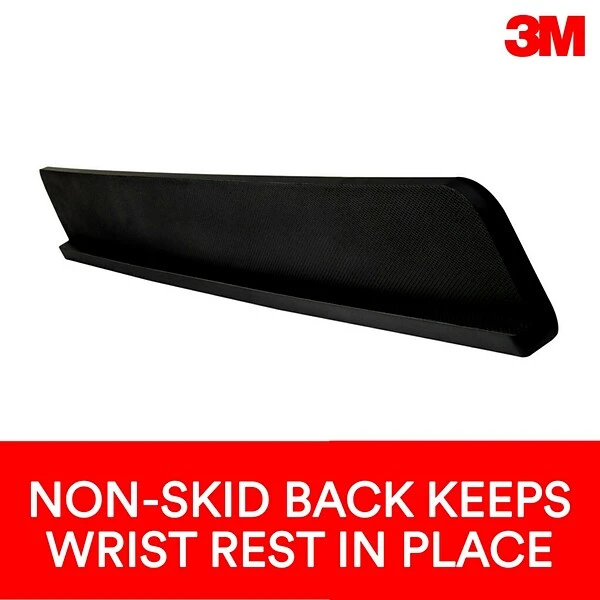 3M™ Gel Wrist Rest For Standing Desks, Wraps Around Edge Of Desk For Comfort, Non-Slip Back Stays In Place (WR200B) - Image 5