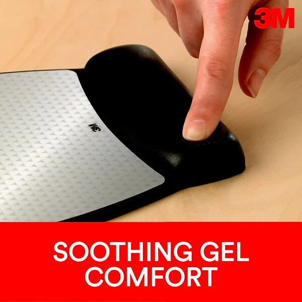 3M™ Precise™ Mouse Pad With Gel Wrist Rest, Vertex, Optical Mouse Performance, Battery Saving Design (MW310LE) - Image 5
