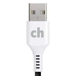 Cellhelmet Charge And Sync USB-C To USB-A Round Cable, 10' (CABLE-C-A-10-R-G)