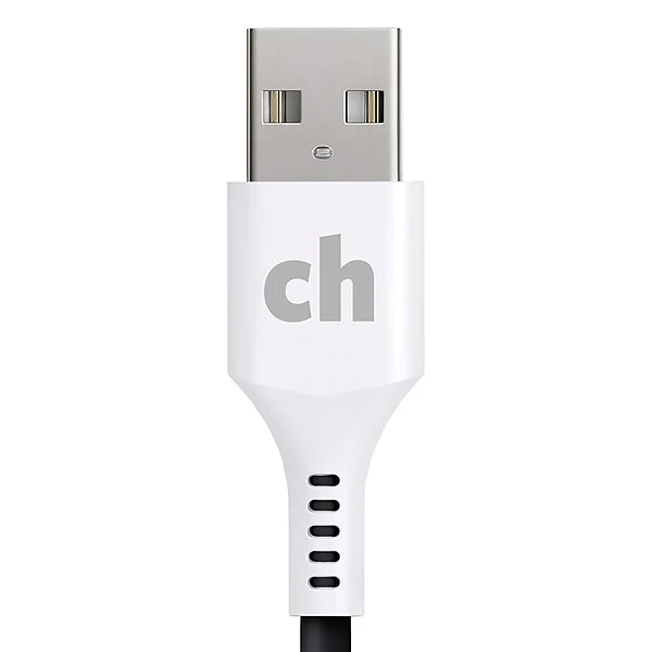 Cellhelmet Charge And Sync USB-C To USB-A Round Cable, 10' (CABLE-C-A-10-R-G)