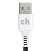 Cellhelmet Charge And Sync USB-C To USB-A Round Cable, 6' (CABLE-C-A-6-R-G)
