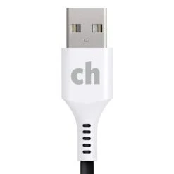 Cellhelmet Charge And Sync USB-C To USB-A Round Cable, 6' (CABLE-C-A-6-R-G)
