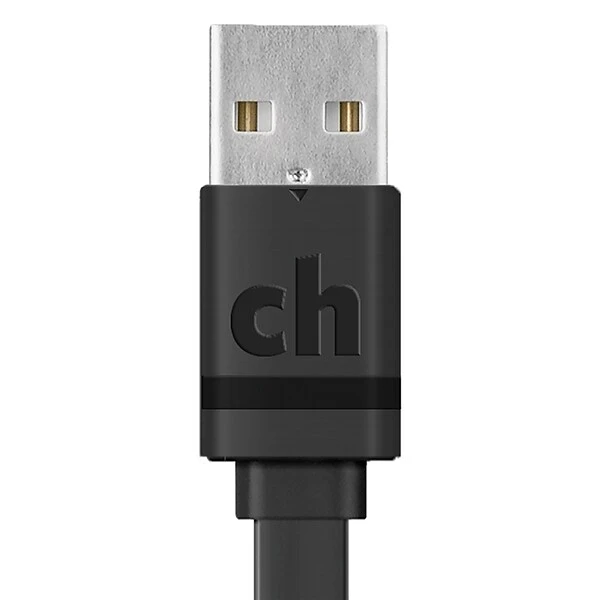 Cellhelmet Charge And Sync USB-A To Micro USB Flat Cable, 3' (CABLE-F-MICRO-3-B) - Image 2