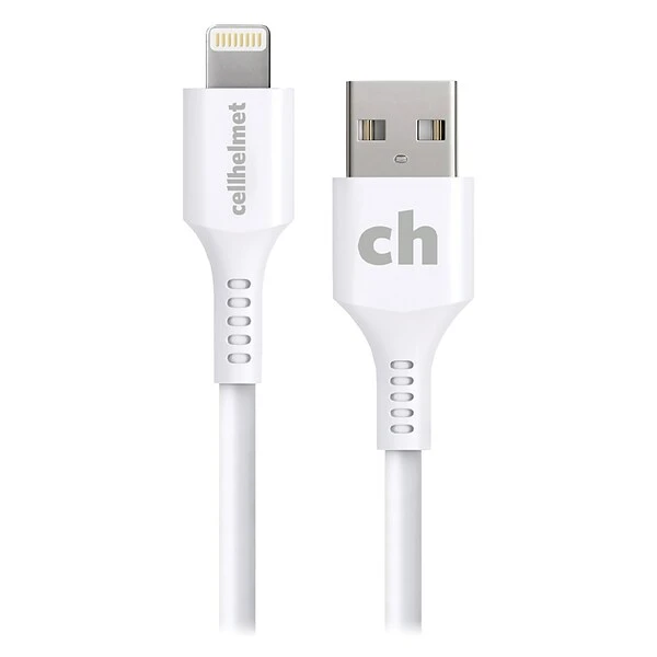 Cellhelmet Charge And Sync USB-A To Lightning Round Cable, 10' (CABLE-LIGHT-A-10-R-W) - Image 3