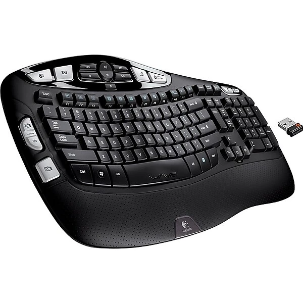 Logitech K350 Wireless Keyboard, Black (920-001996) - Image 2