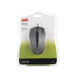 Staples 23415 Optical Mouse, Black