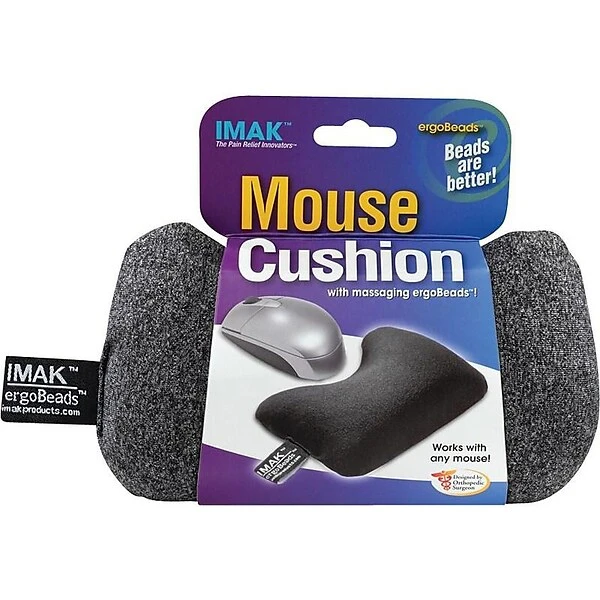 IMAK Cushion Ergobeads Wrist Rest, Heather Gray (A10166)