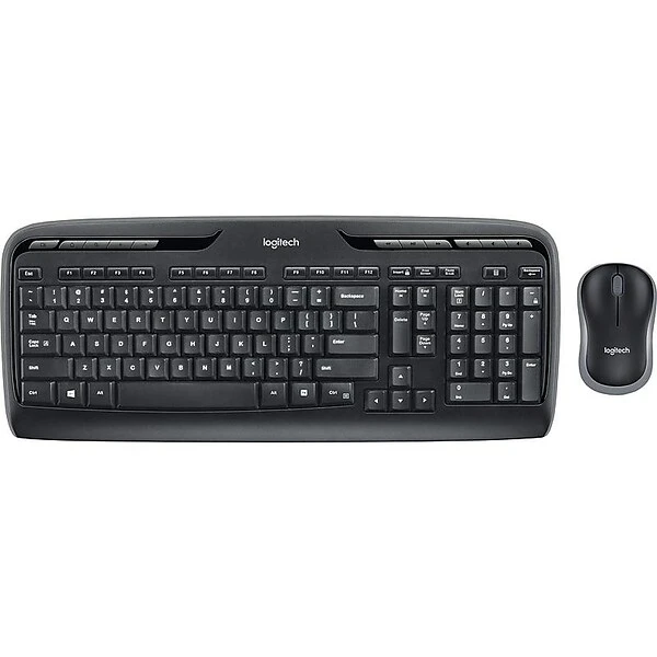 Logitech Desktop MK320 Wireless Keyboard & Mouse, Black (920-002836)