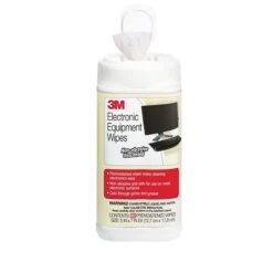 3M Electronic Equipment Cleaning Wipes, Unscented, Non-abrasive, Safe For Most Surfaces, 80 Wipes (CL610)