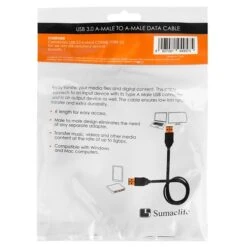 SumacLife Blue USB 3.0 Extension Cable A-Male To A-Male –Blue 6Feet