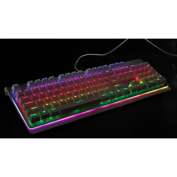 Velocilinx Boudica Wired Mechanical Gaming Keyboard, Silver/White (VXGM-KB104P-OBL-WH) - Image 3