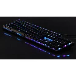 Velocilinx Brennus Wired Mechanical Gaming Keyboard, Gun Metal/Black (VXGM-KB104P-OBL-BK)