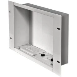 Peerless-AV In-Wall In-Wall Recessed Cable Management Metal Box With Knockout With Outlet (IBA2AC-W)