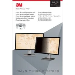 3M Privacy Filter For 24" Widescreen Monitor, 16:9 Aspect Ratio (PF240W9B)