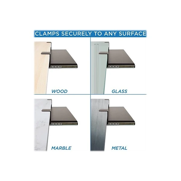 Mount-lt! Adjustable Keyboard Tray, Slate Black (MI-7143)