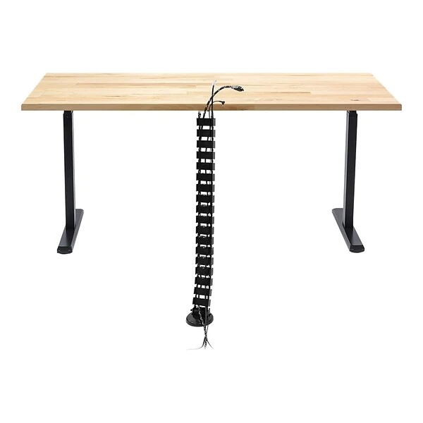 Mount-It! ABS Plastic Cable Organizer System, 50.5", Black (MI-7280)