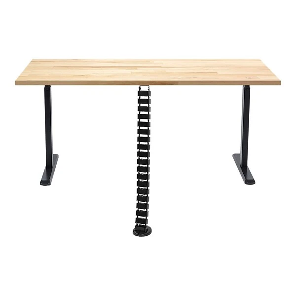 Mount-It! ABS Plastic Cable Organizer System, 50.5", Black (MI-7280) - Image 2