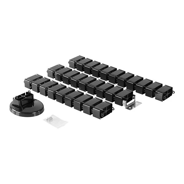 Mount-It! ABS Plastic Cable Organizer System, 50.5", Black (MI-7280) - Image 3