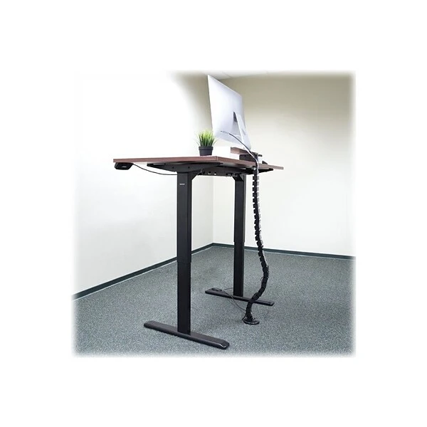 Mount-It! ABS Plastic Cable Organizer System, 50.5", Black (MI-7280) - Image 6