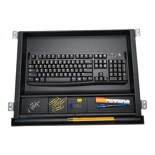 Mind Reader Anchor Collection Undermount Keyboard Drawer, Black (LGKEYORG-BLK) - Image 2